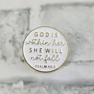 "Psalm" Brooch Pin