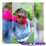 Bourgeois Pineapples customer @Lady_E_Denyce wearing leopard print large frame bow tie oversize cat eye fashion sunglasses