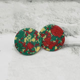 "Colorful Rounds" Stud Earrings