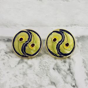 "Peacock" Stud Earrings