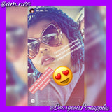 DMV mua Virginia native Amanee Powers wearing leopard print large frame bow tie oversize cat eye fashion sunglasses 